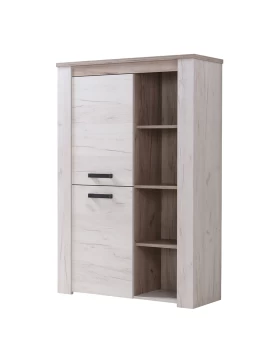 Βιτρίνα Kent POP N Grey oak/White oak