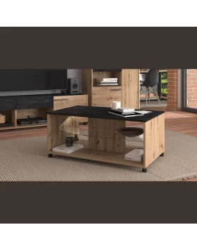 ΤΡΑΠΕΖΑΚΙ ΣΑΛΟΝΙΟΥ NORTE ARTISAN OAK-CARBON 101*60*45