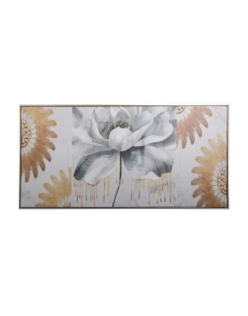 ΚΑΔΡΟ Fylliana Veraman-Gold-White Flower 120*60