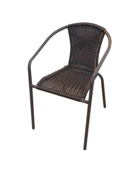 ΚΑΡΕΚΛΑ ΕΞΟΧΗΣ Fylliana 039 RATTAN-STEEL ΚΑΦΕ 54*63*76