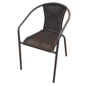 ΚΑΡΕΚΛΑ ΕΞΟΧΗΣ Fylliana 039 RATTAN-STEEL ΚΑΦΕ 54*63*76