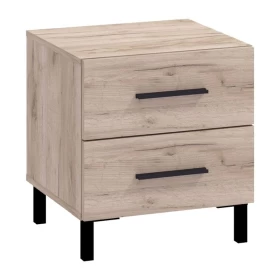 ΚΟΜΟΔΙΝΟ EDESA NO2F GREY OAK 45x41,5x48,5εκ