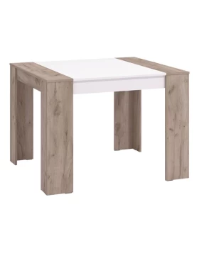 ΤΡΑΠΕΖΙ ΤΡΑΠΕΖΑΡΙΑΣ CARRARA 104 GREY OAK-ΛΕΥΚΟ 104x90,5x74,5εκ