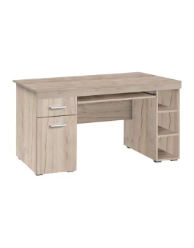 ΓΡΑΦΕΙΟ ALFA GREY OAK 145x65,5x75,5εκ