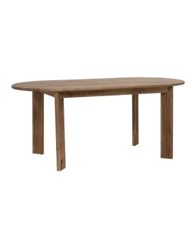 ΤΡΑΠΕΖΙ ΤΡΑΠΕΖΑΡΙΑΣ Fylliana Bhopal MANGO WOOD ΧΡΩΜΑ 180x90x76εκ