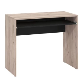 ΓΡΑΦΕΙΟ PARIS GREY OAK-ΜΑΥΡΟ 90x45x74εκ