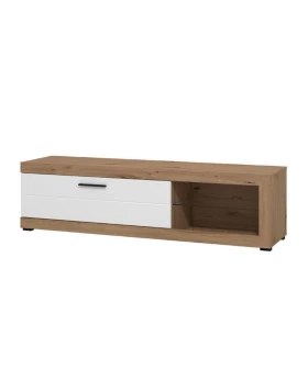 ΕΠΙΠΛΟ ΤΗΛΕΟΡΑΣΗΣ REMO ARTISAN OAK / ΛΕΥΚΟ ΜΑΤ 162x42x44εκ