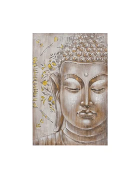 ΚΑΔΡΟ Fylliana Buddha ΜΠΕΖ-ΓΚΡΙ ΧΡΩΜΑ 80x3x120εκ